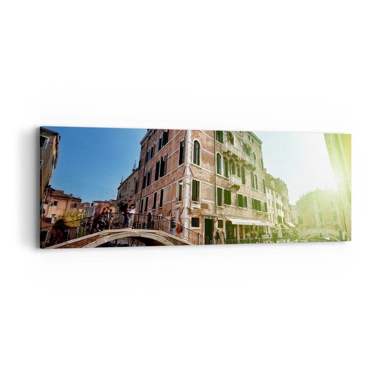 Bild auf Leinwand - Leinwandbild - Venedig - Amore Mio - 90x30 cm