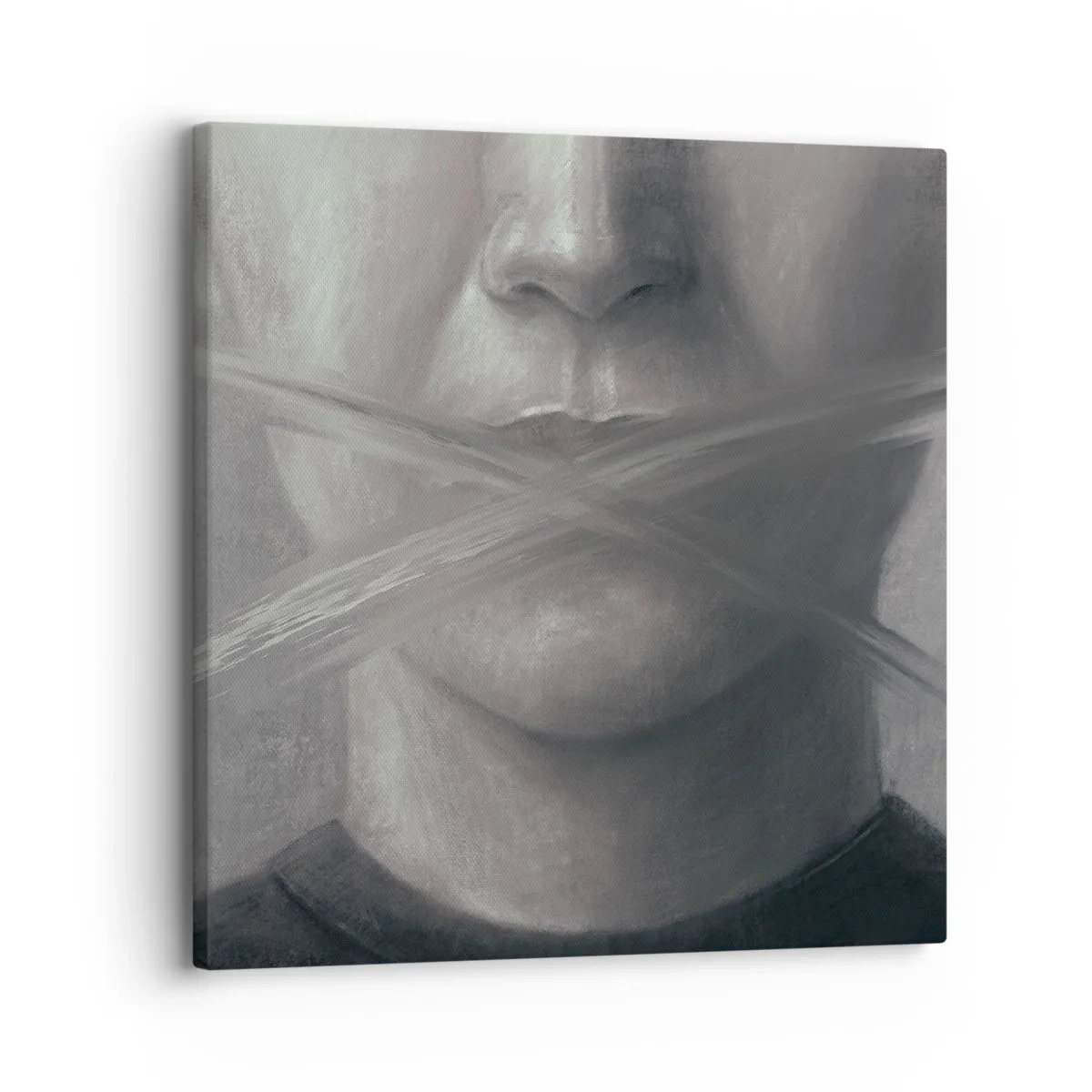 Bild auf Leinwand - Leinwandbild - Ohne ein Wort - 30x30 cm