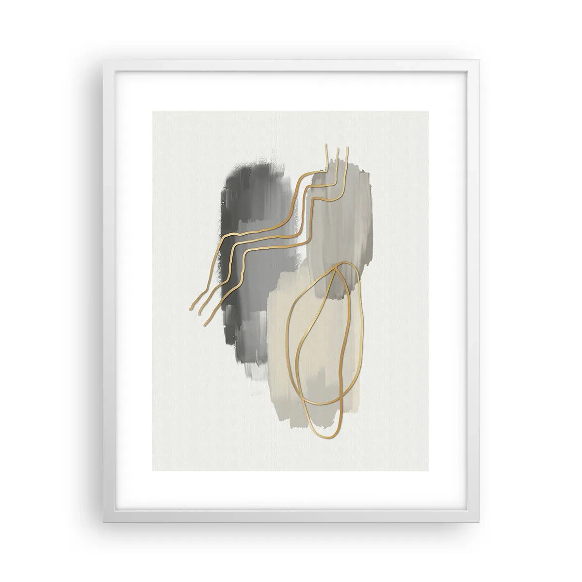 Poster in einem weißen Rahmen - Dauer und Bewegung - 40x50 cm