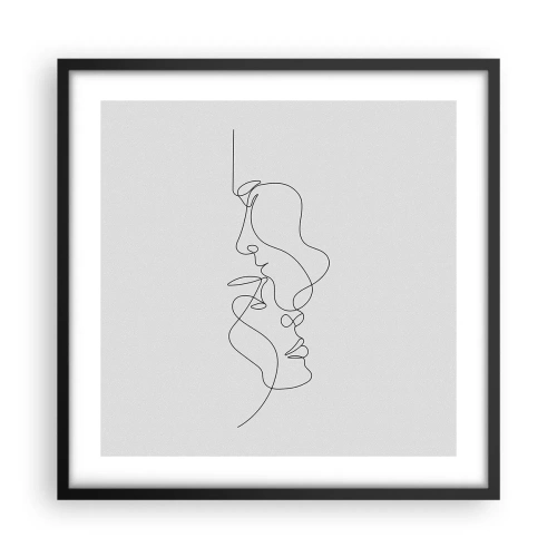 Poster in einem schwarzem Rahmen - Die Hitze bitterer Begierden - 50x50 cm