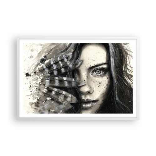 Poster in einem weißen Rahmen - Wilde Schönheit - 91x61 cm