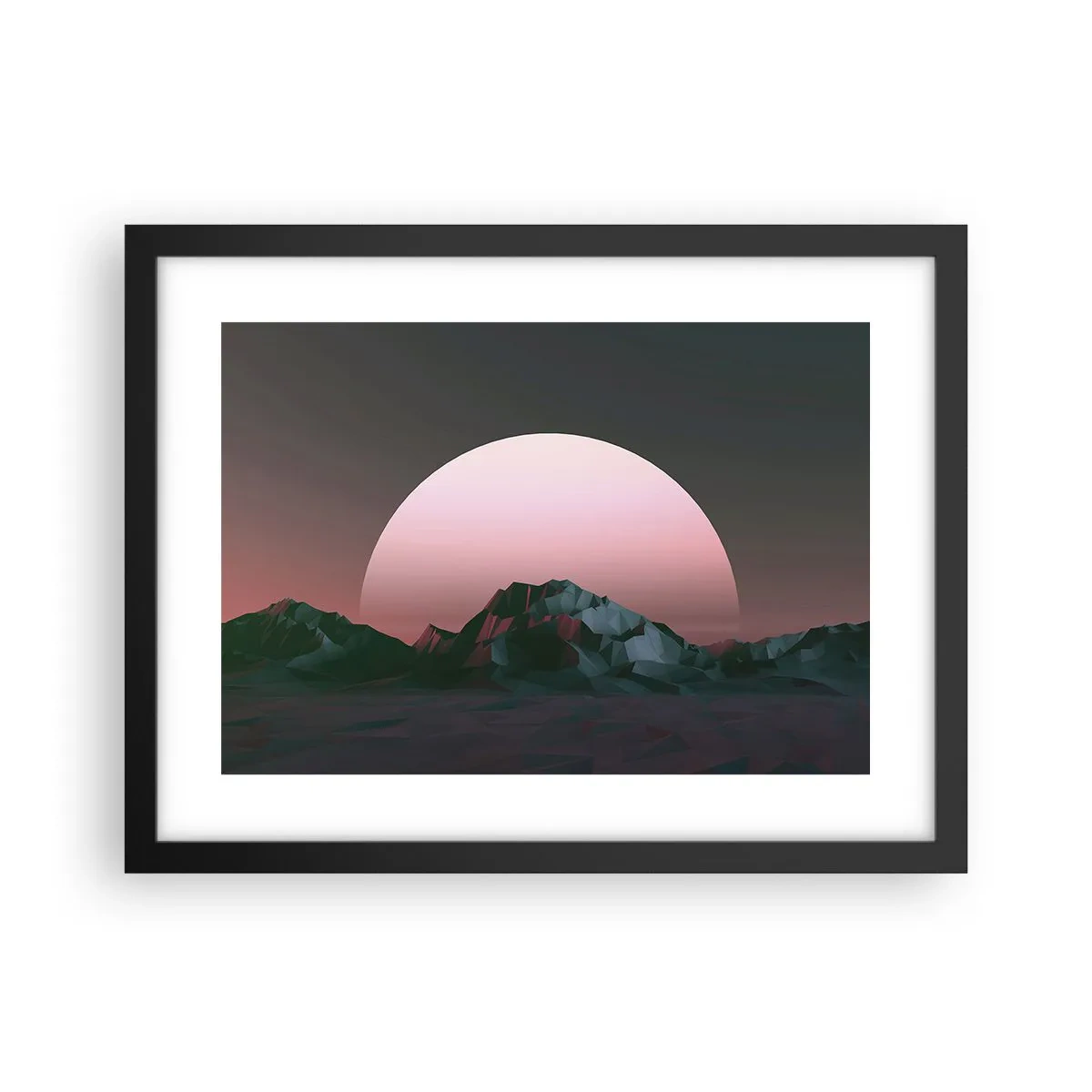 Poster in einem schwarzem Rahmen - In einer Nachbargalaxie - 40x30 cm