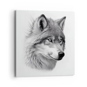 Bild auf Leinwand - Leinwandbild - Alpha – ohne Zweifel - 70x70 cm