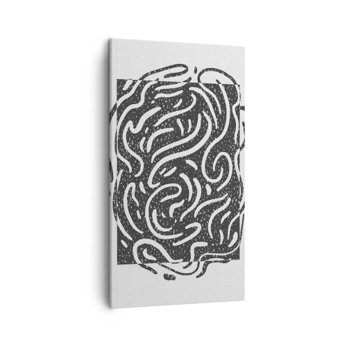 Bild auf Leinwand - Leinwandbild - Abstraktion: Freudentanz - 45x80 cm