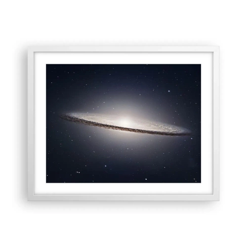 Poster in einem weißen Rahmen - Vor langer Zeit in einer weit entfernten Galaxie ... - 50x40 cm