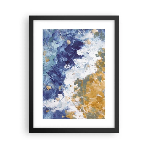 Poster in einem schwarzem Rahmen - Tanz der Naturelemente - 30x40 cm
