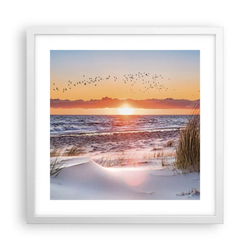 Poster in einem weißen Rahmen - Horizontale Landschaft - 40x40 cm