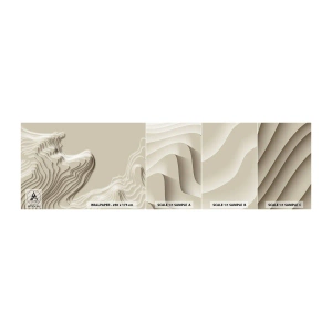 Fototapeten Muster Selbstklebend Deluxe Sticker - Topographie der Kunst - Abstraktion, Stück, 3D - 100x30 cm