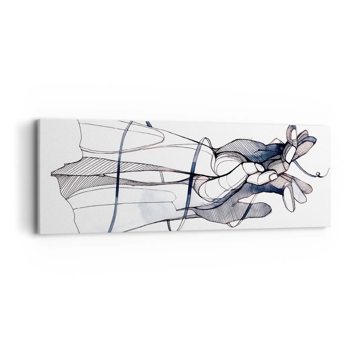 Bild auf Leinwand - Leinwandbild - Touch-Studie - 90x30 cm