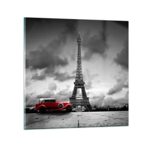 Glasbild - Bild auf glas - Vor nicht allzu langer Zeit in Paris - 40x40 cm