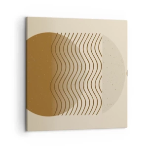 Bild auf Leinwand - Leinwandbild - Zur Entstehung geometrischer Figuren - 50x50 cm