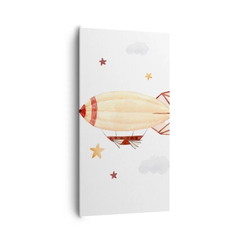 Bild auf Leinwand - Leinwandbild - Luftschiff - 65x120 cm