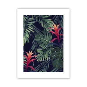 Poster - Im Grünen in Flammen gehen - 30x40 cm