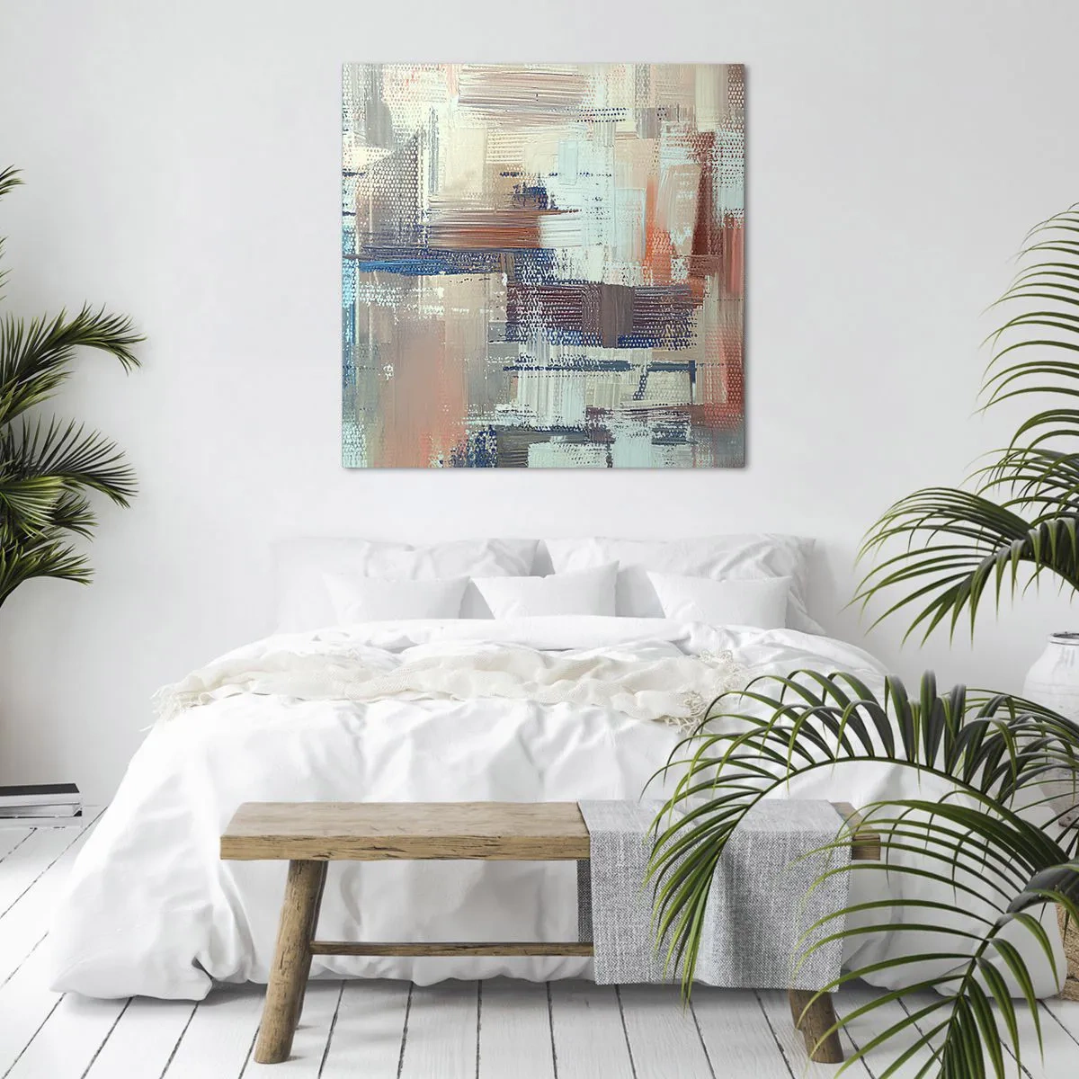 Bild auf Leinwand - Leinwandbild - Zum Licht kommen - 60x60 cm