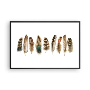 Poster in einem schwarzem Rahmen - Eine federleichte Variante - 91x61 cm