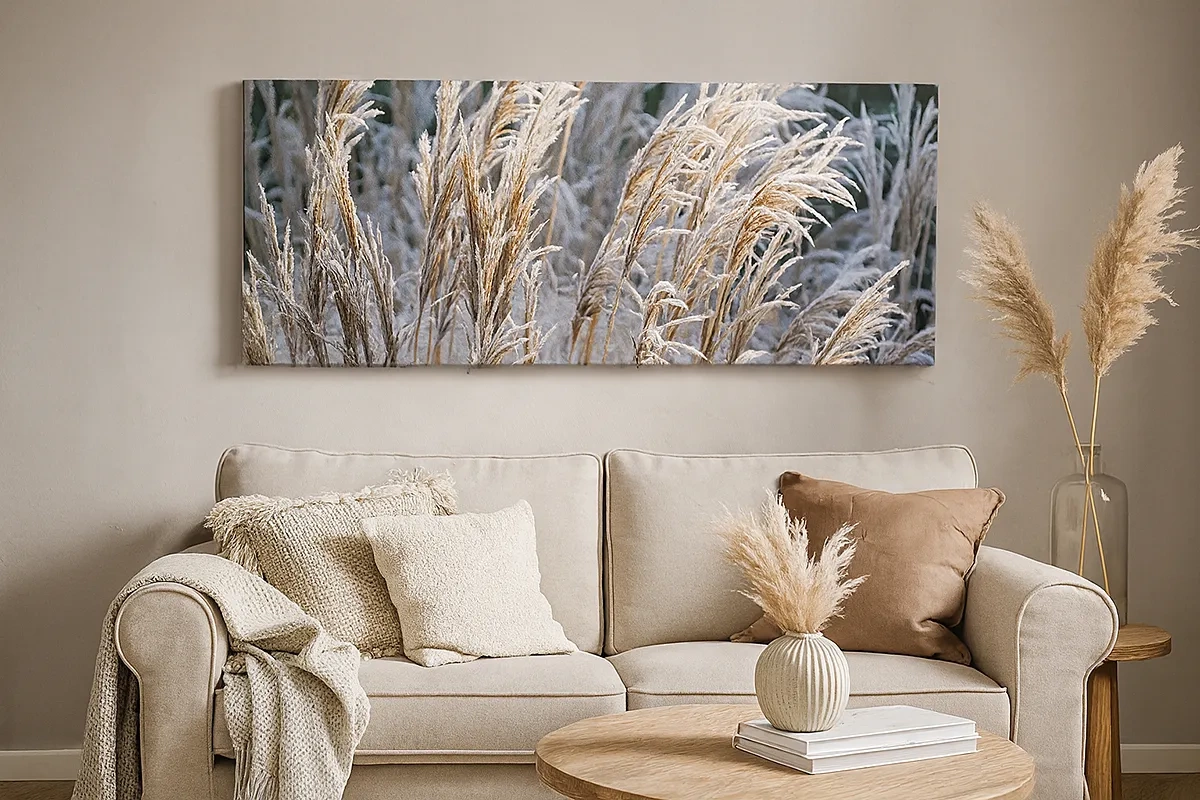 Bild auf Leinwand - Leinwandbild - Gekleidet mit Frost - 30x30 cm