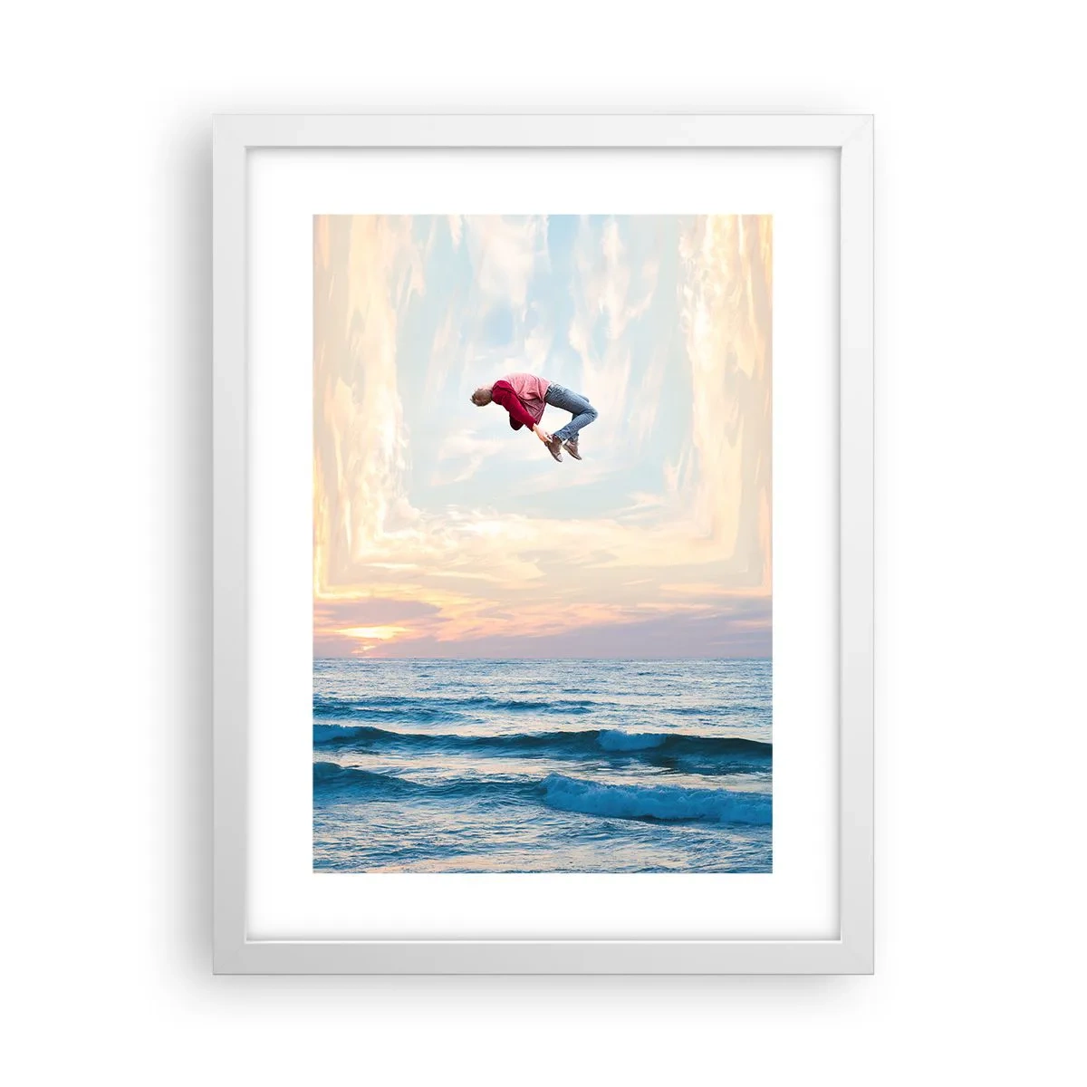 Poster in einem weißen Rahmen - In eine andere Dimension - 30x40 cm