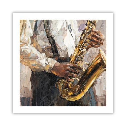 Poster - Zeit fürs Solo - 50x50 cm