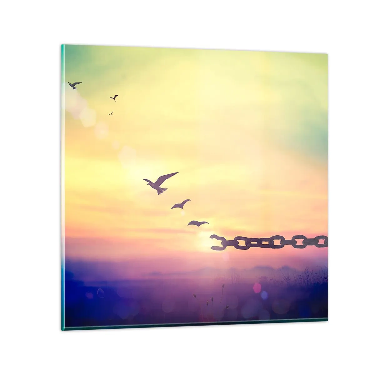 Glasbild - Bild auf glas - Der Sieg der Freiheit - 70x70 cm