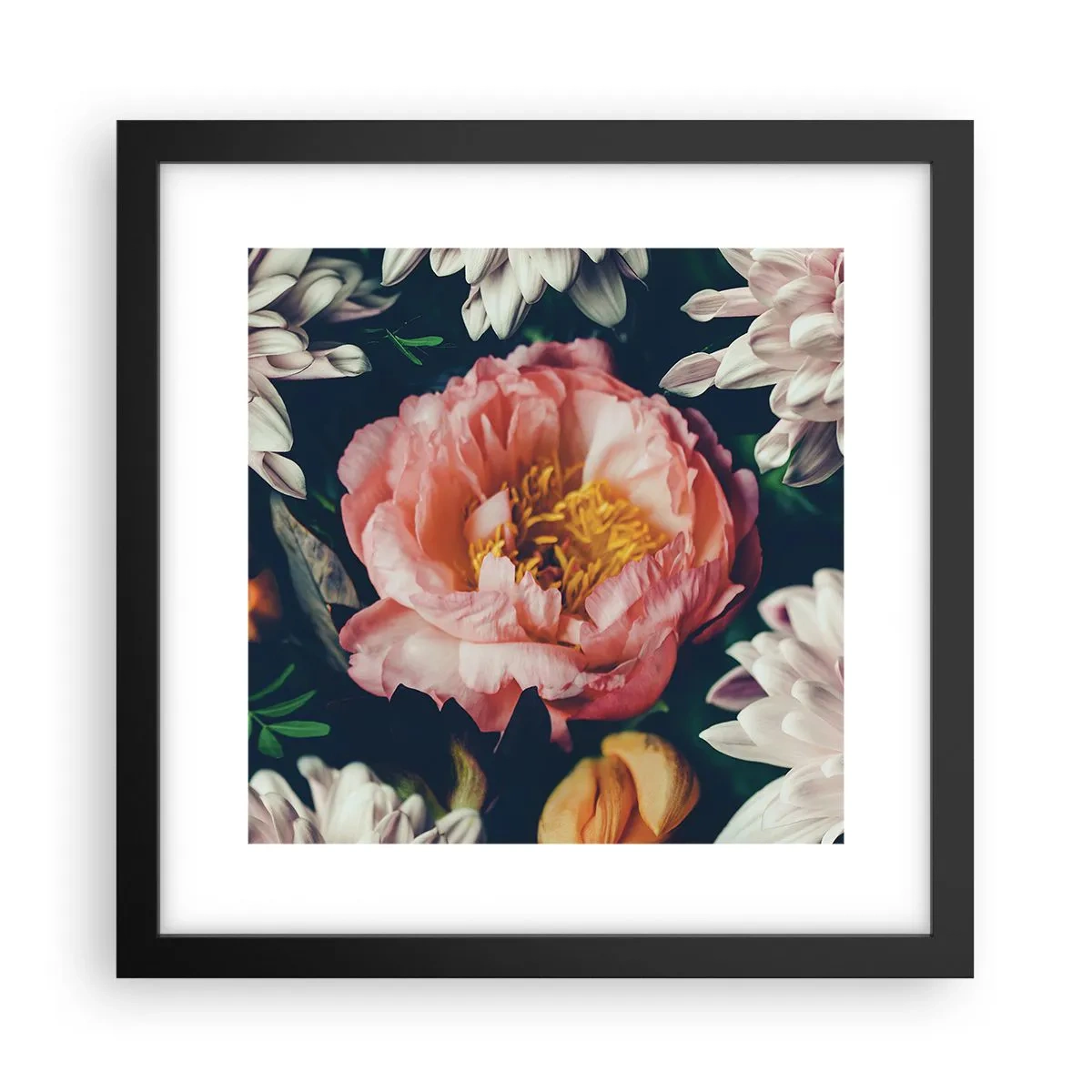 Poster in einem schwarzem Rahmen - Mit barocker Pracht - 30x30 cm
