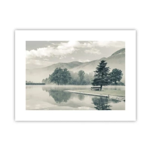 Poster - Der See schläft noch - 40x30 cm
