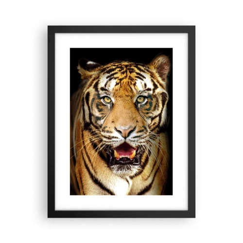 Poster in einem schwarzem Rahmen - Wild im Herzen - 30x40 cm
