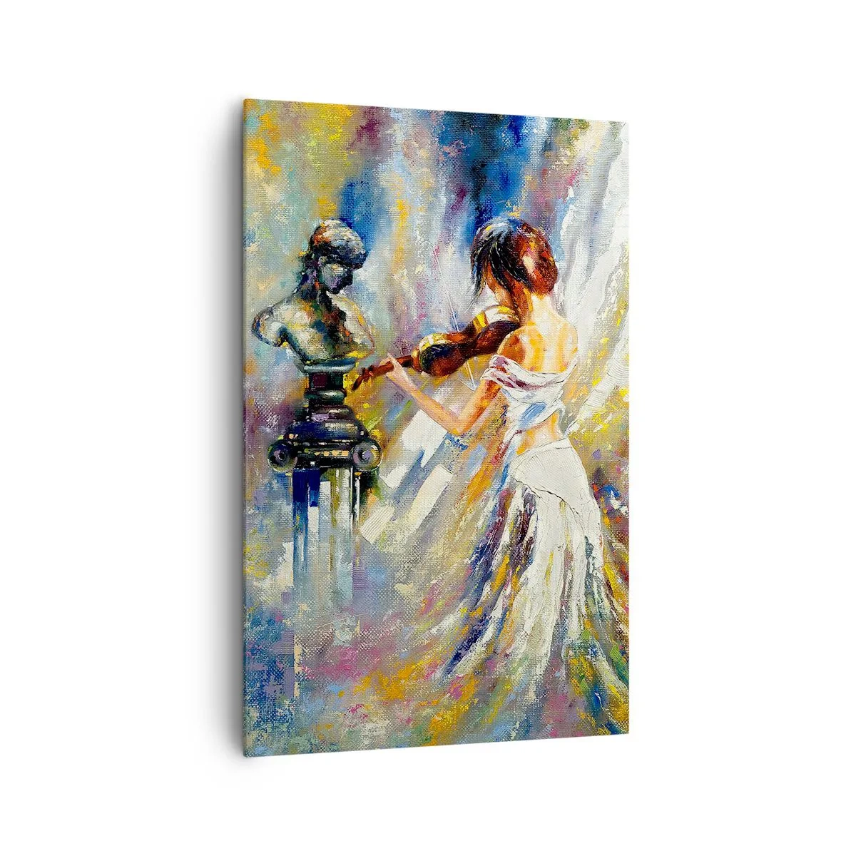 Bild auf Leinwand - Leinwandbild - Mit Gefühl beleben - 80x120 cm