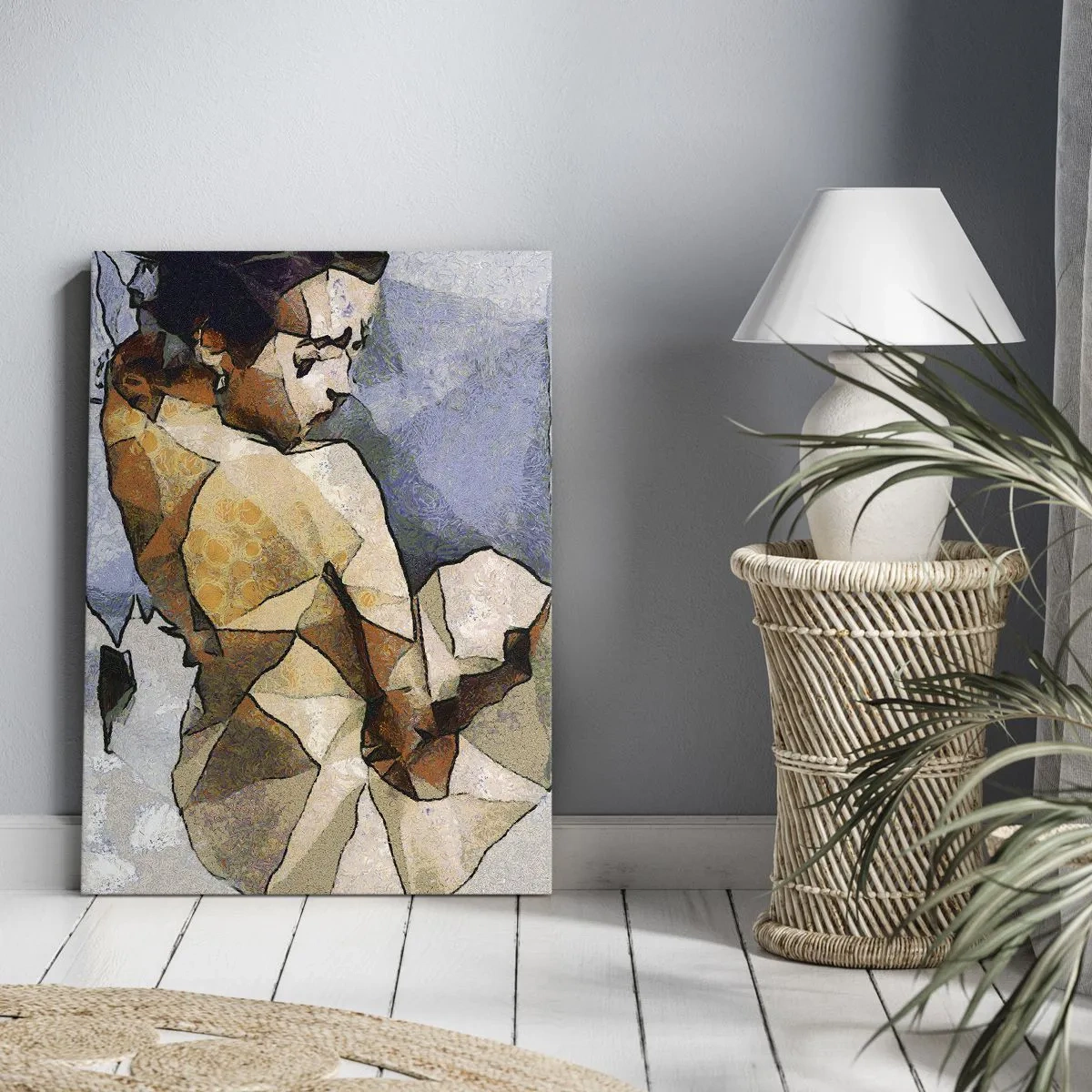 Bild auf Leinwand - Leinwandbild - Ganz im Sinne des Kubismus - 70x100 cm