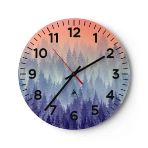 Wanduhr - Glasuhr - Hoch, höher, zum Himmel - 40x40 cm