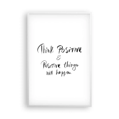 Poster in einem weißen Rahmen - Wie soll man leben? - 61x91 cm