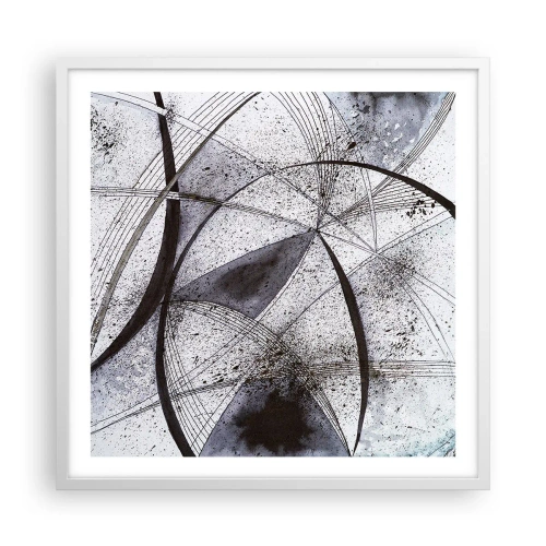 Poster in einem weißen Rahmen - Futuristische Fantasie - 60x60 cm