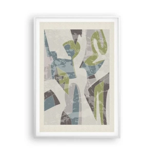 Poster in einem weißen Rahmen - Komposition hinter dem Glas - 70x100 cm