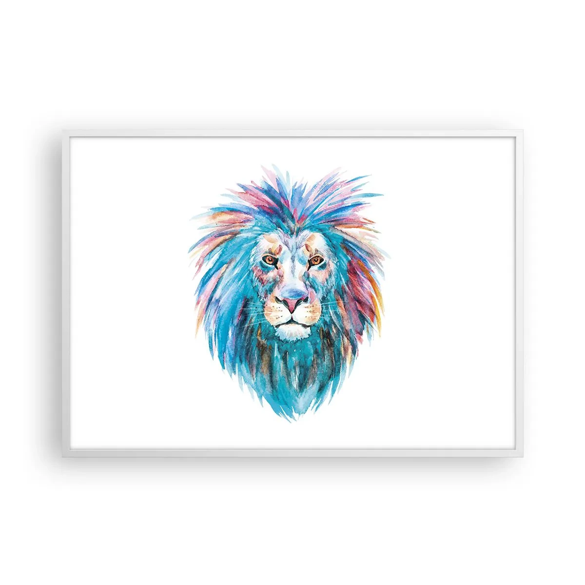 Poster in einem weißen Rahmen - Eine elektrisierende Aura - 100x70 cm