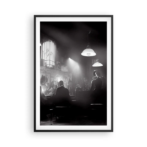 Poster in einem schwarzem Rahmen - In Jazz-Atmosphäre - 61x91 cm