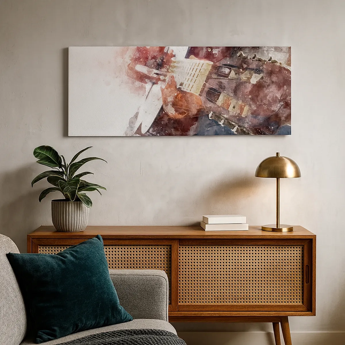 Bild auf Leinwand - Leinwandbild - Und was halten Sie davon? - 30x30 cm