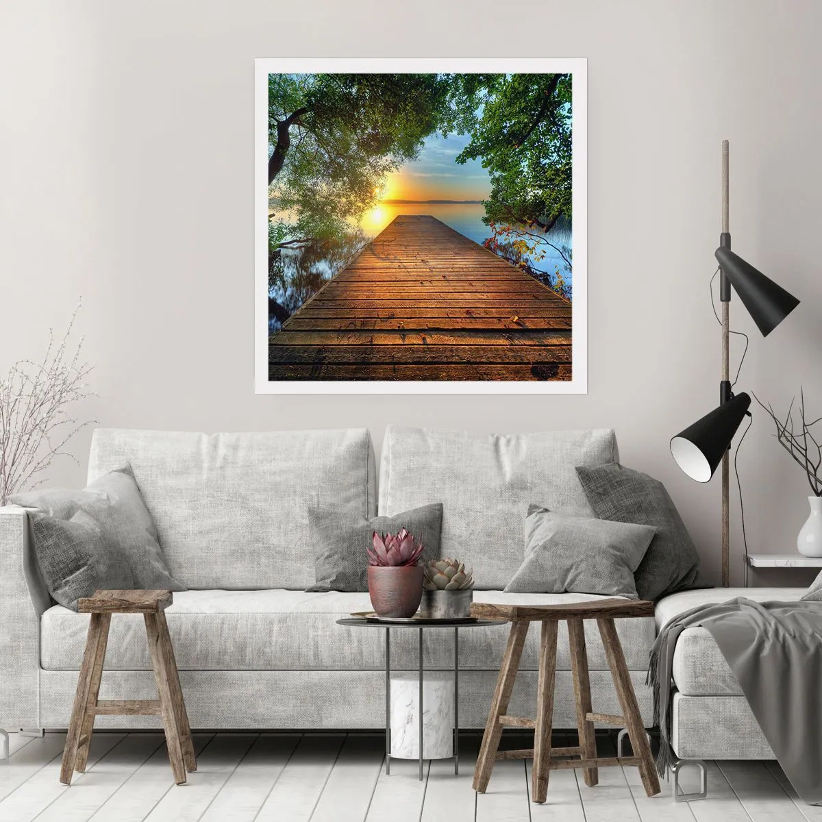 Poster - Nimm dir Zeit, setz dich hin - 40x40 cm