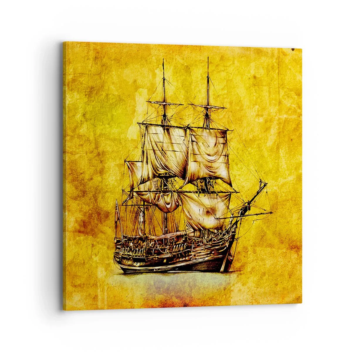 Bild auf Leinwand - Leinwandbild - Richtung Tortuga! - 70x70 cm