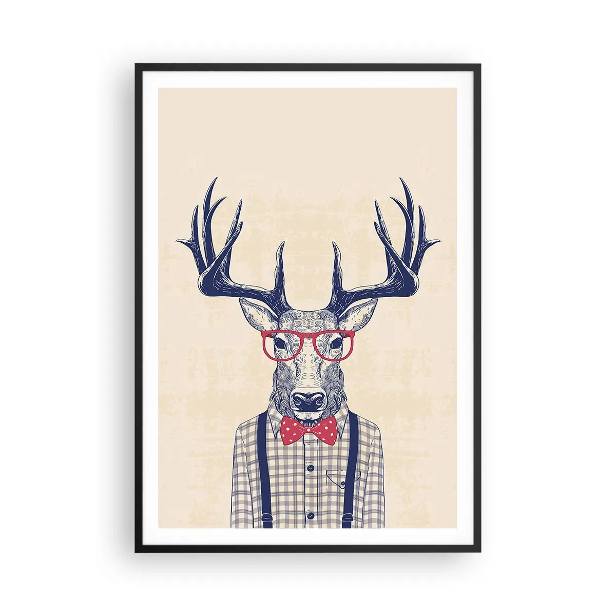 Poster in einem schwarzem Rahmen - Eine lustige Extravaganz - 70x100 cm