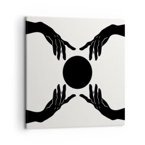 Bild auf Leinwand - Leinwandbild - Geheimes Zeichen - 60x60 cm