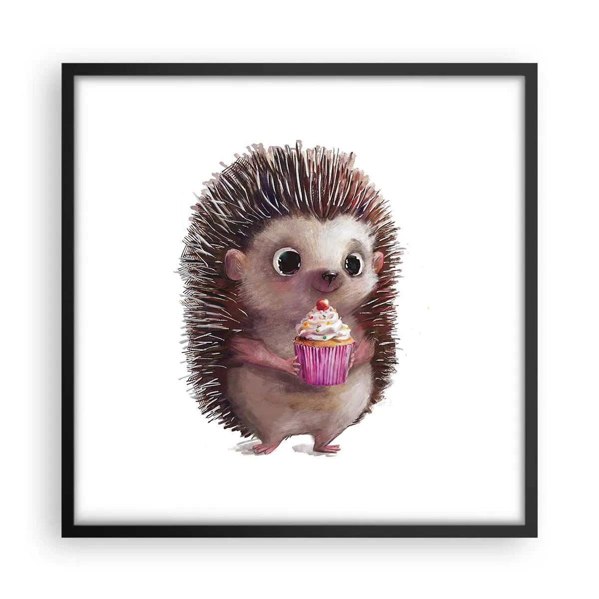 Poster in einem schwarzem Rahmen - Der Feiertag ist jeden Tag - 50x50 cm