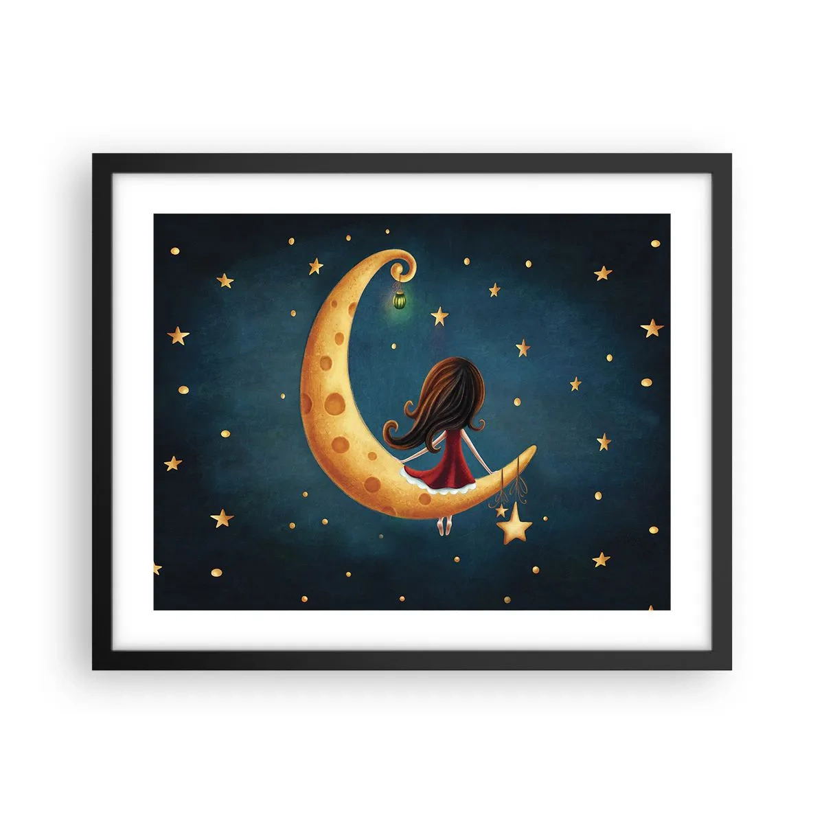 Poster in einem schwarzem Rahmen - Einmal… - 50x40 cm