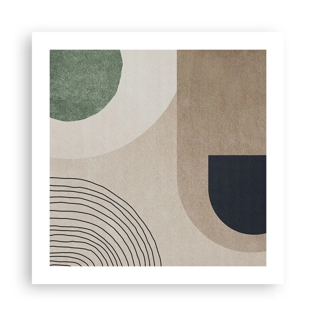 Poster - Sanftheit des Ovals - 50x50 cm