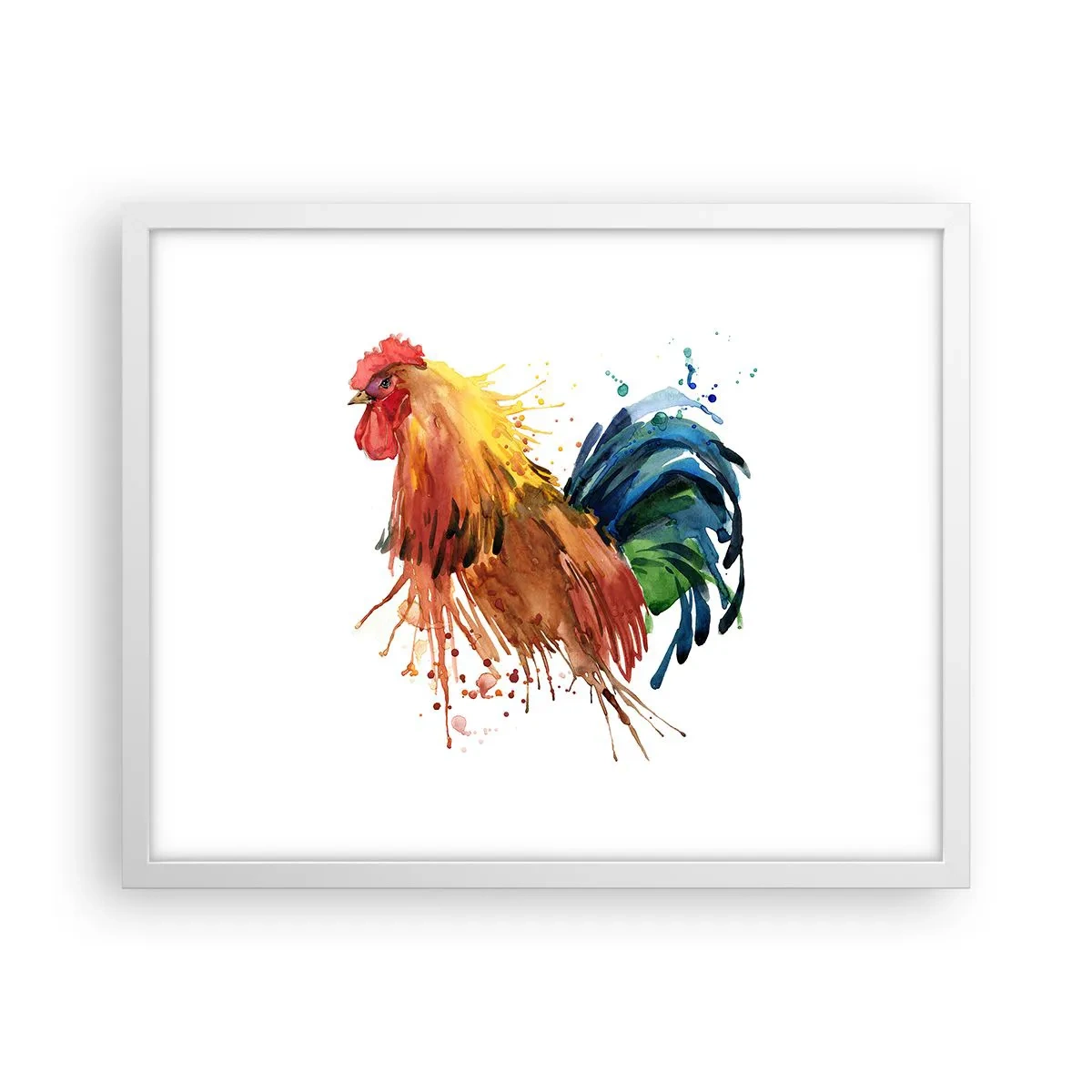 Poster in einem weißen Rahmen - Königliches Gewand, königlicher Stolz - 50x40 cm