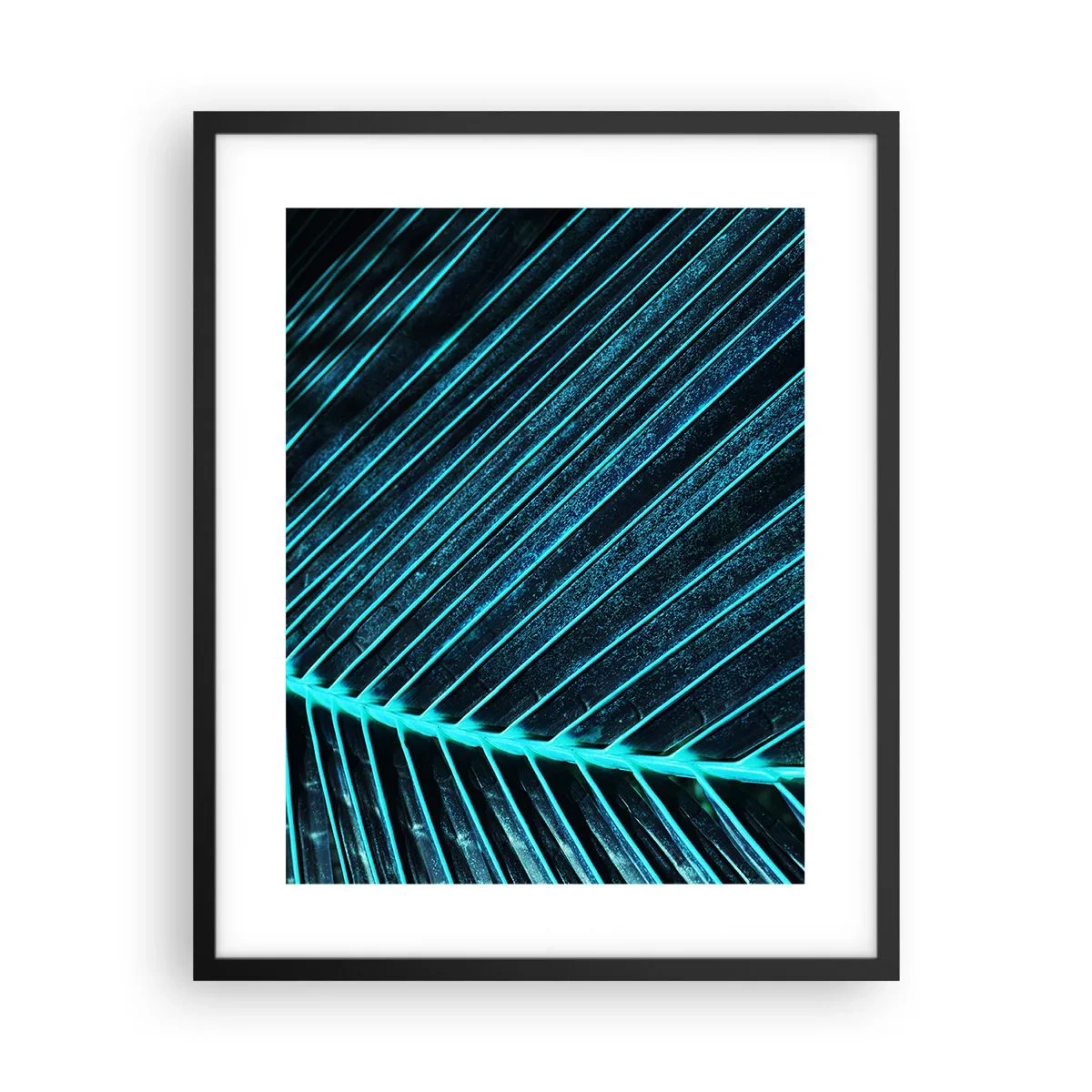 Poster in einem schwarzem Rahmen - Grüne Textur - 40x50 cm