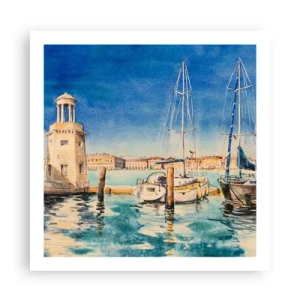 Poster - Sonnige Lagune - 60x60 cm