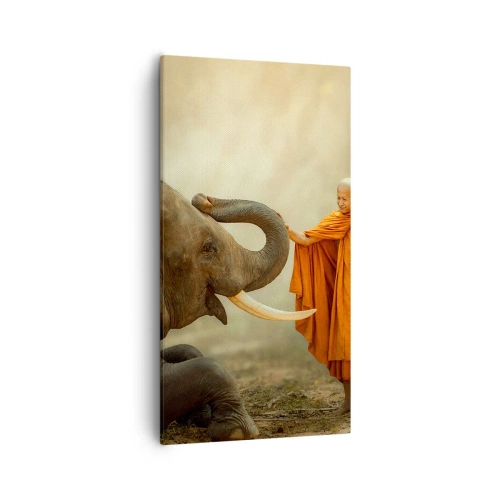 Bild auf Leinwand - Leinwandbild - Treffen unterwegs - 55x100 cm