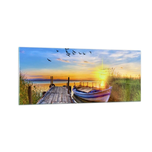 Glasbild - Bild auf glas - Bis morgen - 100x40 cm