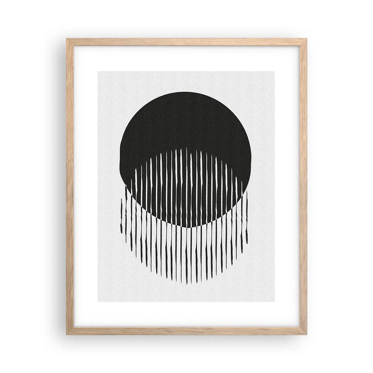 Poster in einem Rahmen aus heller Eiche - Sein Alter Ego - 40x50 cm