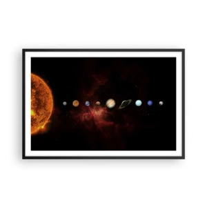 Poster in einem schwarzem Rahmen - Unsere Nachbarschaft - 91x61 cm