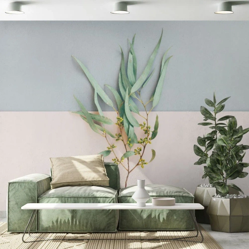Maßgeschneiderte Fototapete Premium Canvas - Pastellige Subtilität - Pastell, Anlage, Boho